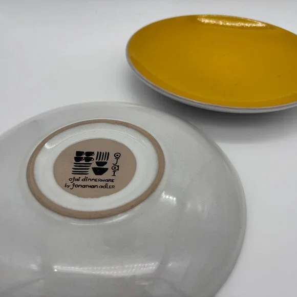 Pair of Jonathan Adler Ojai Side Plates in Yellow - Picture 5 of 5